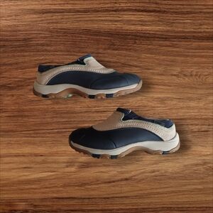 Men's Slip-On Outdoor Shoes - Navy and Tan